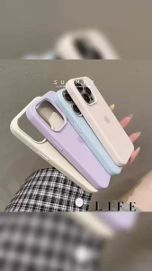 Light Purple Liquid Silicone Case for IPhone 17 16 15 14 13 12 11 Pro Promax XS Max 6G 7/8G Plus XR SE