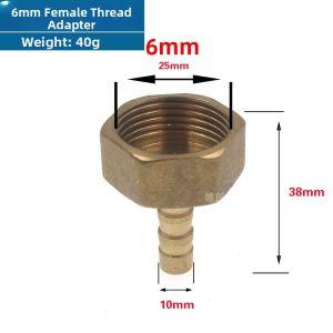Bronze Threaded Soft Hose Water Air Tube Adapter Green Head 1/2/3/4/6 Inch 1 Inch Insert 6/8/10/12 Soft Hose Copper Pipe Fitting