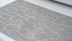 Marino Home พรมเช็ดเท้า ลายหิน แบบนูน พรมเช็ดเท้าเมโมรีโฟม เนื้อผ้านุ่ม No.Y1977