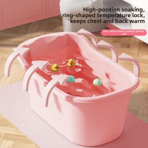 Thickened Large Bathtub for Kids Full Body Bathing with Sitting and Lying Function