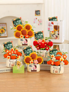 Creative Handmade Flower Bouquet Ornaments Practical High-end Teachers Day Gift for Primary School Female Teachers