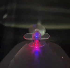 Pesawat Lampu LED Ornamen Dekorasi Sepeda Motor Mobil Pesawat Energi Angin Pesawat Kecil