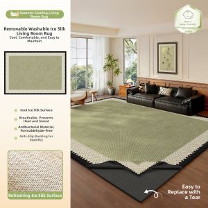 Cooling Double-layer Removable Non-slip Rug