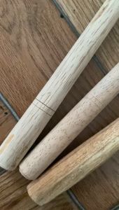 1Set Isi 3pcs Sodet Stainless Gagang Kayu / Spatula Penggorengan Stainless Gagang Kayu