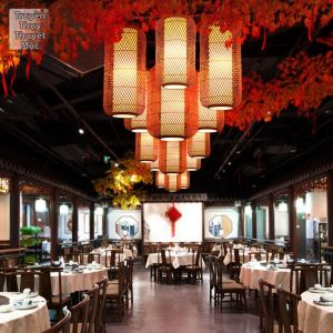 ZHUMUCHUANSHUO | Đèn Lồng Tre Truyền Thống Trang Trí Nhà Hàng Trung Quốc