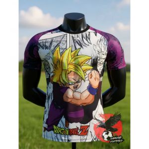 Bandai | Summer 2026 Dragon Ball Monkey King "Super Saitian" Samurai Football Themed 3D Print Breathable T-shirt Adult Parent-child Top