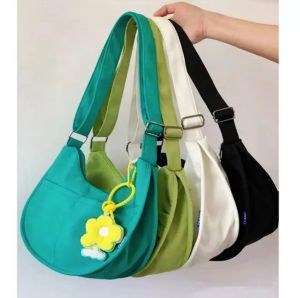 TR Fashion TR305 กระเป๋าสะพายข้าง กระเป๋าสะพายไหล่ กระเป๋าสะพายผญ กระเป๋าผ้า กระเป๋าวินเทจ สไตล์ลำลอง เกี่ยวกับชนิด: ลำลอง