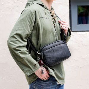 WANYE | Leather Mens Crossbody Bag