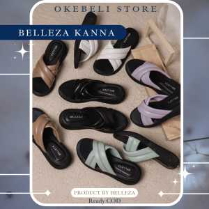 Sandal Platform Wanita Murah Viral Sendal Wedges Wanita Empuk Model Silang - BELLEZA KANNA