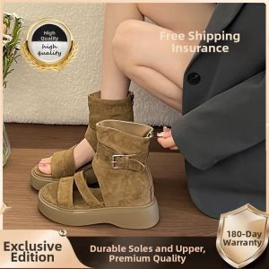 XUJIA | 8cm Heel Increase Summer Sandals 8cm