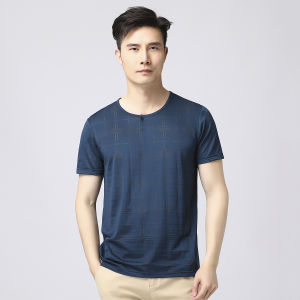 Áo Thun Nam Mùa Hè Cổ Tròn Tay Ngắn Thoáng Khí Nhẹ Đa Năng Thường Ngày Chất Liệu Cotton Polyester Pha Trộn Thời Trang Thành Phố