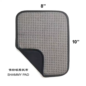 Bowling Ball Towel With Easy-Grip Dots Reusable Anti-Skid Bowling Cleaning Cloth Pad Soft Microfiber