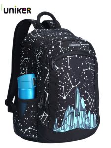 Uniker Student Backpack Large Capacity Dual Shoulder Bag for Elementary School Boys And Girls Traveling Backpack Universal Design
