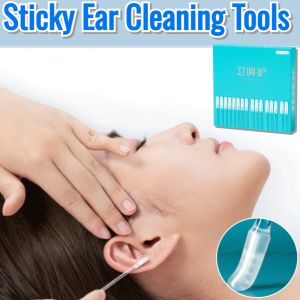 24pcs Disposable Sticky Ear Stick Ear Cotton Swab Safety Sticky Ear Pick Wax Pick Ear Bar Ear Cleaning Tools