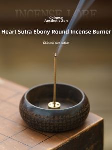 JISU | Elegant Non-Ash Drop Incense Burner Ebony Wooden Zen Incense Holder