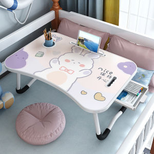 Foldable on Bed Small Table Study Desk Laptop Desk Stand Bean Bag Bedroom Bay Window Table Pit Several College Student Dormitory Writing Small Table Board Kids Reading Reading Desk Lap Desk