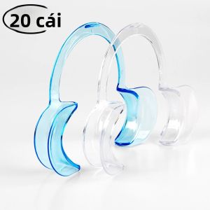 20 Cái Dụng Cụ Mở Miệng Nha Khoa Dùng Một Lần Hình Chữ C Có Thể Hấp Tiệt Trùng Dụng Cụ Đẩy Má Môi Trong Miệng Cho Nha Sĩ Màu Xanh Dương/trắng