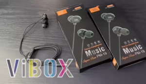 VR~ Handsfree Music PM-19 Headset Stereo Earphone Extra Bass +Mic