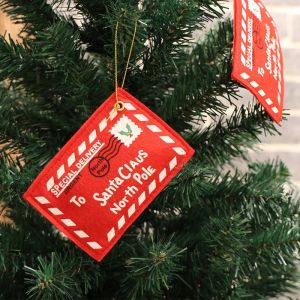 Christmas Envelope Christmas Tree Pendant Non-Woven Creative Card Decoration Wedding Christmas Decorations Red Envelope Greeting Card