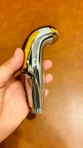 [[สินค้าคุณภาพไม่ต้องเปลี่ยนสายบ่อย]] Sainam หัวฉีดชำระ ชุดชำระ ชุบโครเมี่ยมรุ่นขลิบทอง ABS ตกไม่แตก ดีไซส์ทันสมัย ไม่หน