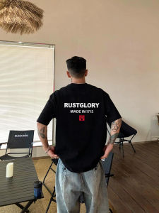 Áo Thun Cotton Tay Ngắn in Chữ Màu Đen Thời Trang Thường Ngày Cho Nam Mùa Hè Cổ Tròn Thoáng Khí Dáng Rộng Thoải Mái