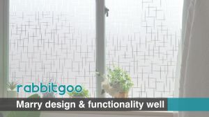 (45*200CM) GS Window Privacy Film Frosted Glass Opaque Self Adhesive Privacy Window Paper No Glue Anti-UV Decorative Sticker Window Covering for Bathroom Home Office