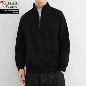 TUCANO | Half Zip Stand Collar Long Sleeve Sweatshirt