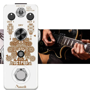 Amuzik Pure Octave Guitar Pedal Octaver Digital Octpus 11 Kinds Combinations Classic Octaver Monophonic Rowin Koogo POC-1 QSS