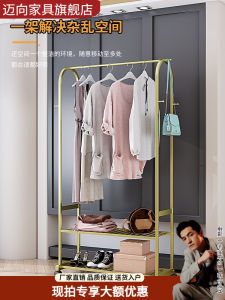 Luxury Home Use Floor Standing Clothes Hanger Rack Bedroom Popular Coat Rack Living Room Wardrobe Storage Rack Clothes Hanger