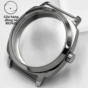 Vỏ Đồng Hồ Bằng Thép Không Gỉ 42mm Màu Bạc Với Mặt Kính Sapphire Cho Phụ Kiện Đồng Hồ Chuyển Động Cơ Học Bằng Tay ST36 ETA6497 6498