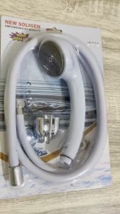 Hand Shower SOLIGEN A129 PVC ABS Plastik Putih Chrome