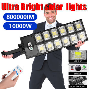 800000LM High Powerful Solar Street Lamp With Remote Control LED Solar Wall Light Outdoor Waterproof Lamp Home Garden Decoration