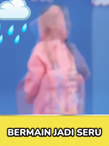 BBAK Jas Hujan Anak Extra Topi Bahan PVC Motif Imut Untuk Anak Usia 3-12 Tahun