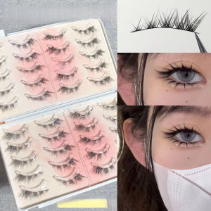 Mi Giả Tổng Hợp DDT62 Kiểu Cổ Điển Dáng Bay Nghiêng Màu Đen Mắt Cáo Nguyên Chiếc Phong Cách Âu Mỹ Khói Khói - 5 Đôi