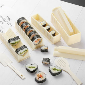 Japanese Kitchen Tool for Sushi Making Molder Rice Ball Cake Roll Kit Press Maker Mold Tool