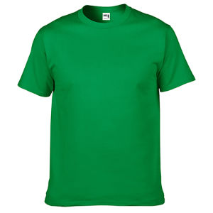 New Arrival Summer 210G round Neck Short Sleeve T-shirt Men and Women Couple American Pure Color Pure Cotton White Trendy Easiest for Match Bottoming Shirt