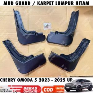Mud Guard Cherry Omoda 5 2023 2024 2025 Up Karpet Lumpur Hitam