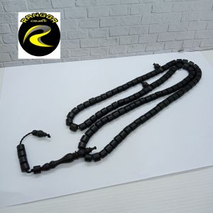 tasbih kayu KELOR HITAM MOTIF MARJAN A38