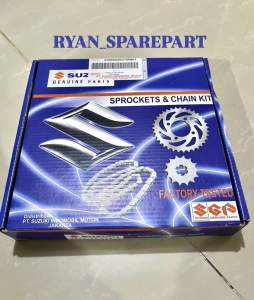 (COD) GEAR SET + RANTAI SUZUKI SATRIA FU 150 NEW 2013 KE ATAS  SUZUKI SMASH HIGH QUALITY PRODUCT SGP