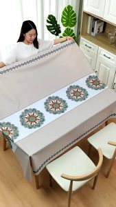 COD & Local Seller: Durable Table Cover & Oilproof Waterproof Tablecloth