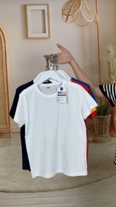 Áo thun bé trai bé gái ngắn tay 27Kids áo cộc nam nữ 100% Cotton cho trẻ từ 2-10 tuổi BSTS17