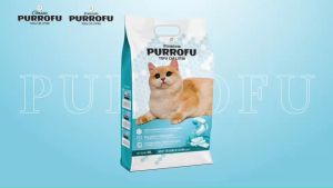 PURROFU Tofu Cat Litter ทรายแมวเต้าหู้ แบบเกล็ด สูตรพรีเมียม ขนาด 10 ลิตร