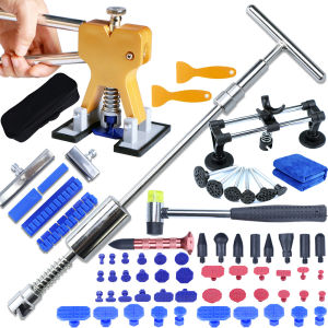 Bộ Dụng Cụ Sửa Lõm Không Cần Sơn 18 Món Dụng Cụ Kéo Lõm Chữ T Cho Thân Xe Dụng Cụ Loại Bỏ Vết Lõm Do Mưa Đá Trên Xe Bộ Dụng Cụ Kéo Lõm Nhựa Cho Xe Hơi