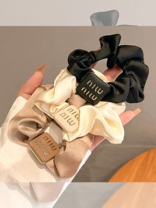 Ask the Pearl High-End Chic Bow Knot Hairband for Women Simple Elegant Hair Ties Japanese and South Korean Style Hair Accessories