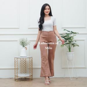 Celana Cutbray Scuba Premium Celana Kulot Wanita Kekinian