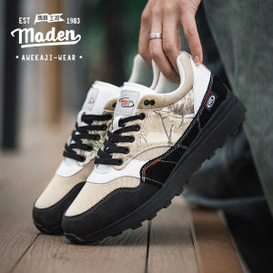 MADEN brand 2025 Summer New Leaf Camouflage Running Shoes Mens Summer Breathable Thick soled Forrest Gump Shoes Sports and Leisure Retro Versatile Trendy Shoes