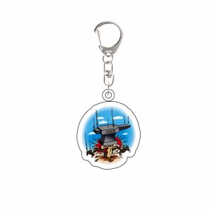 Bandai | for Cartoon Movies Coyotevsacme Wile E Coyote Road Runner New Peripheral Acrylic Keychain Q Version Fans Gift Backpack Pendant