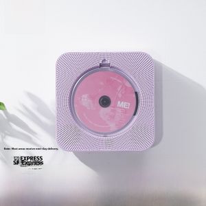Yuexin Listening CD Player Portable Music Album Player Wall-Mounted Bluetooth Audio Speaker English CD Disc