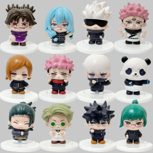 Bandai | 6 pcs/set Jujutsu Battle Anime Character Tiger Staff Yureno Rose Gojo Gojo Handmade PVC Model Anime Toy Ornament Birthday Gift