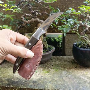 Pisau Okulasi Bonsai Premium SQ 07 Baja Putih HSS Anti karat Free Sarung